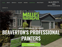 Tablet Screenshot of mallerpainting.com